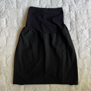 Black maternity dress skirt size L